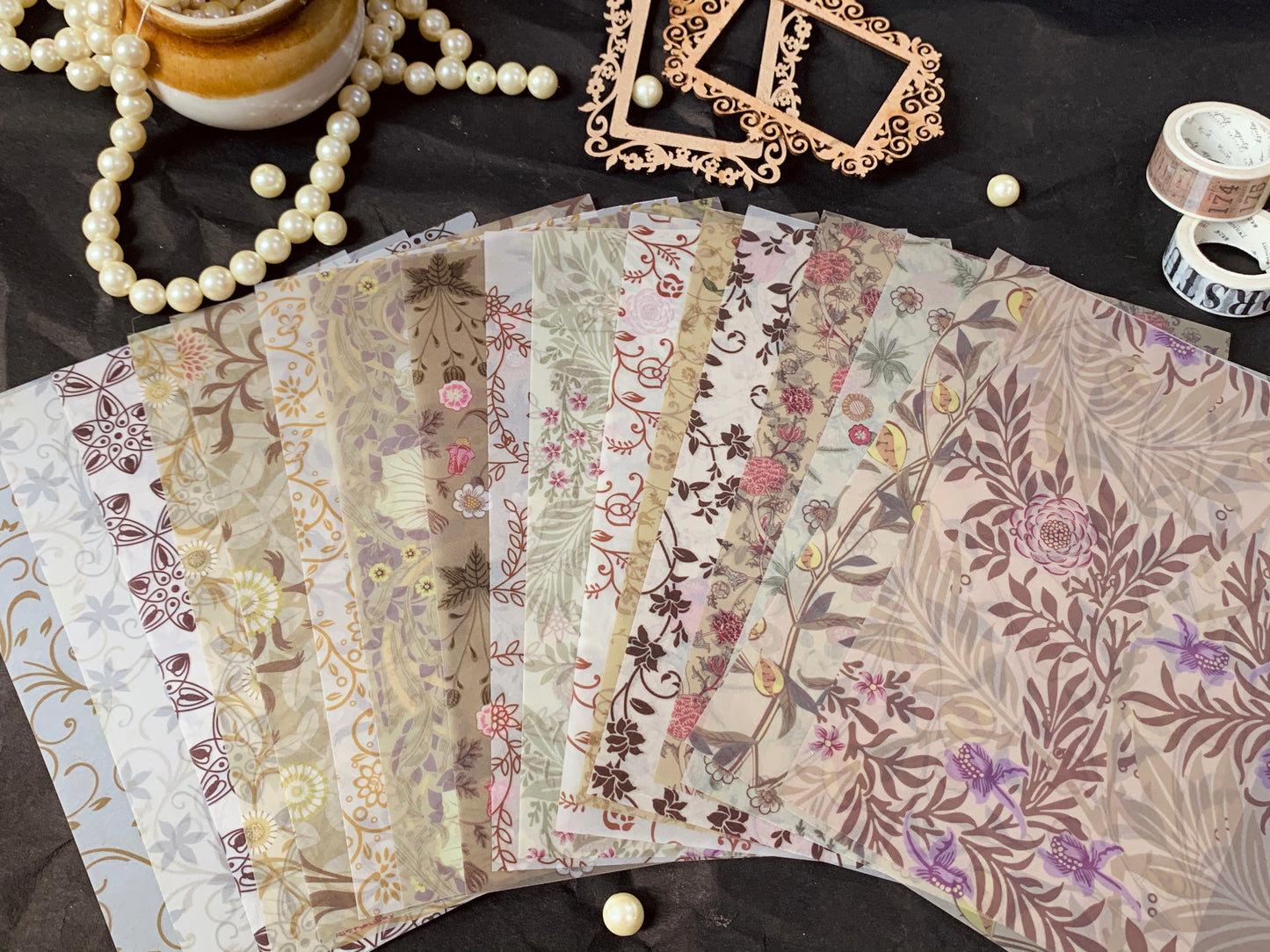 Floral Vellum Sheets