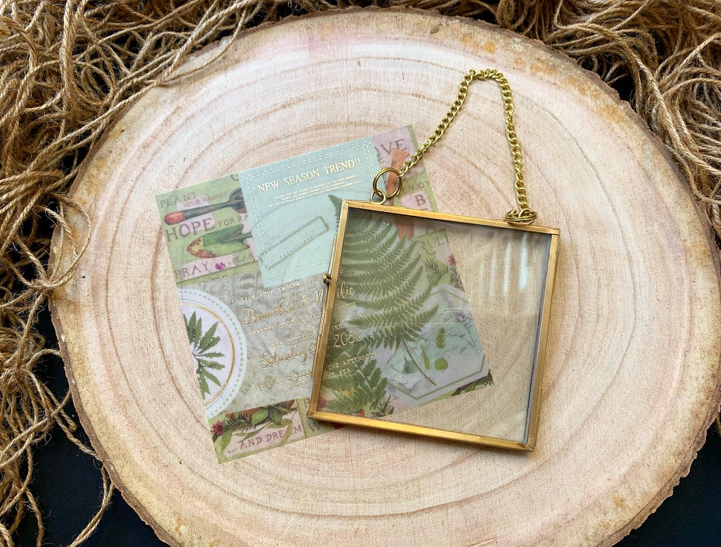 Vintage Glass Frame - Rectangle/ Square/ Small Square