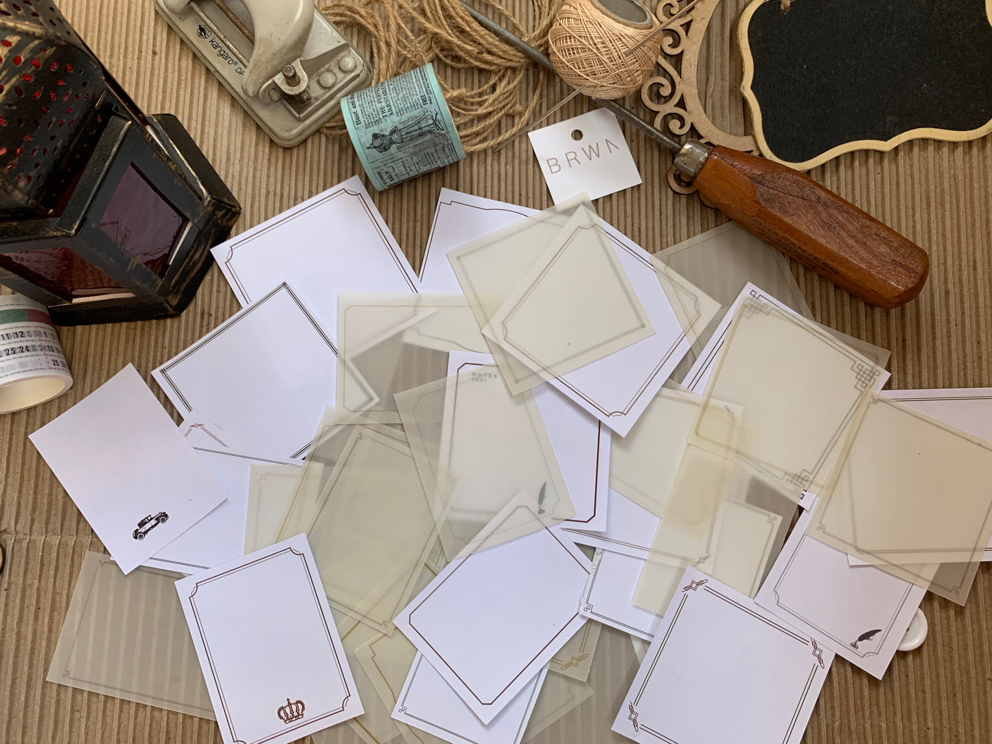 Vintage Memo Stickers