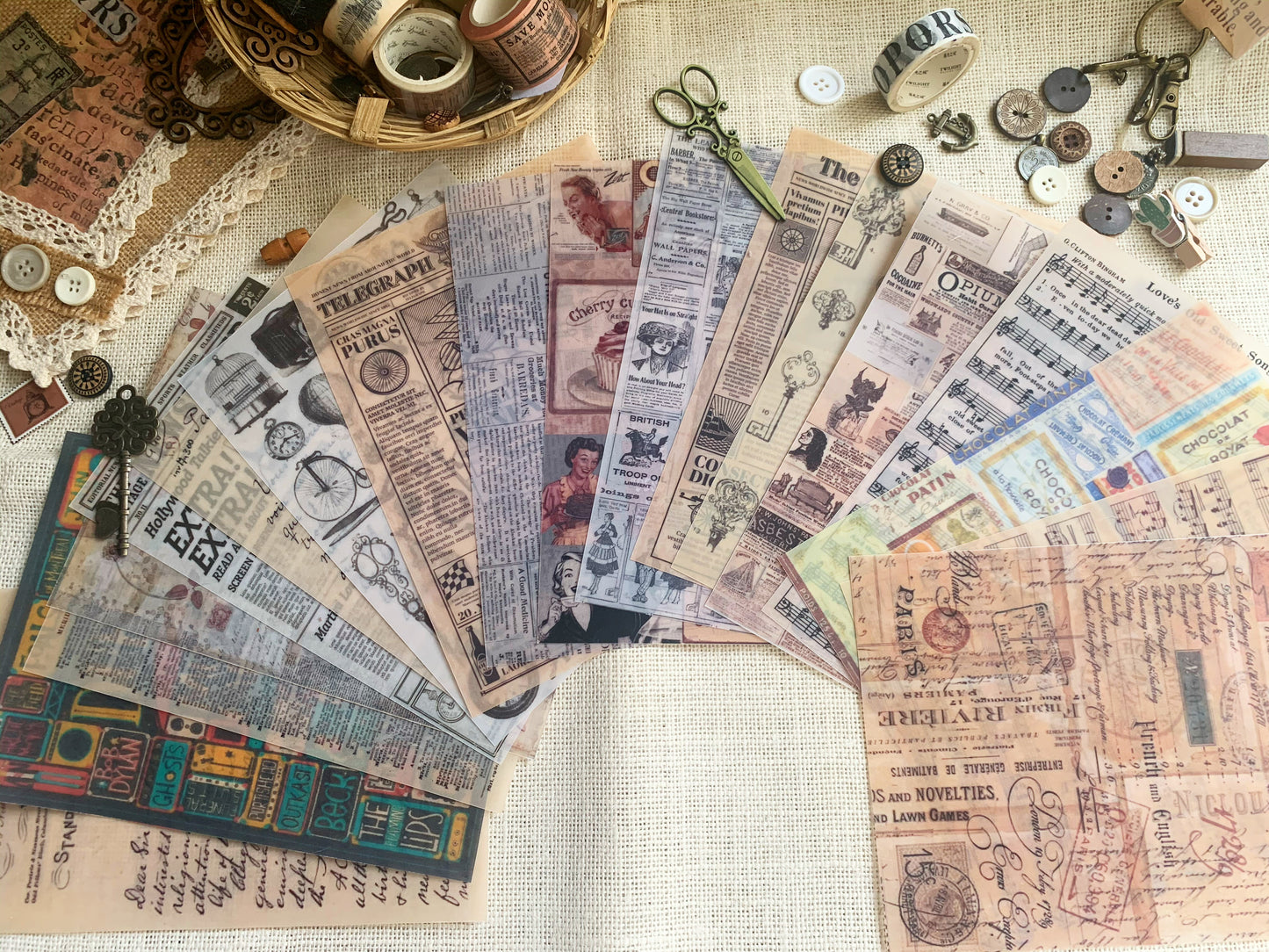 Vintage Vellum Set