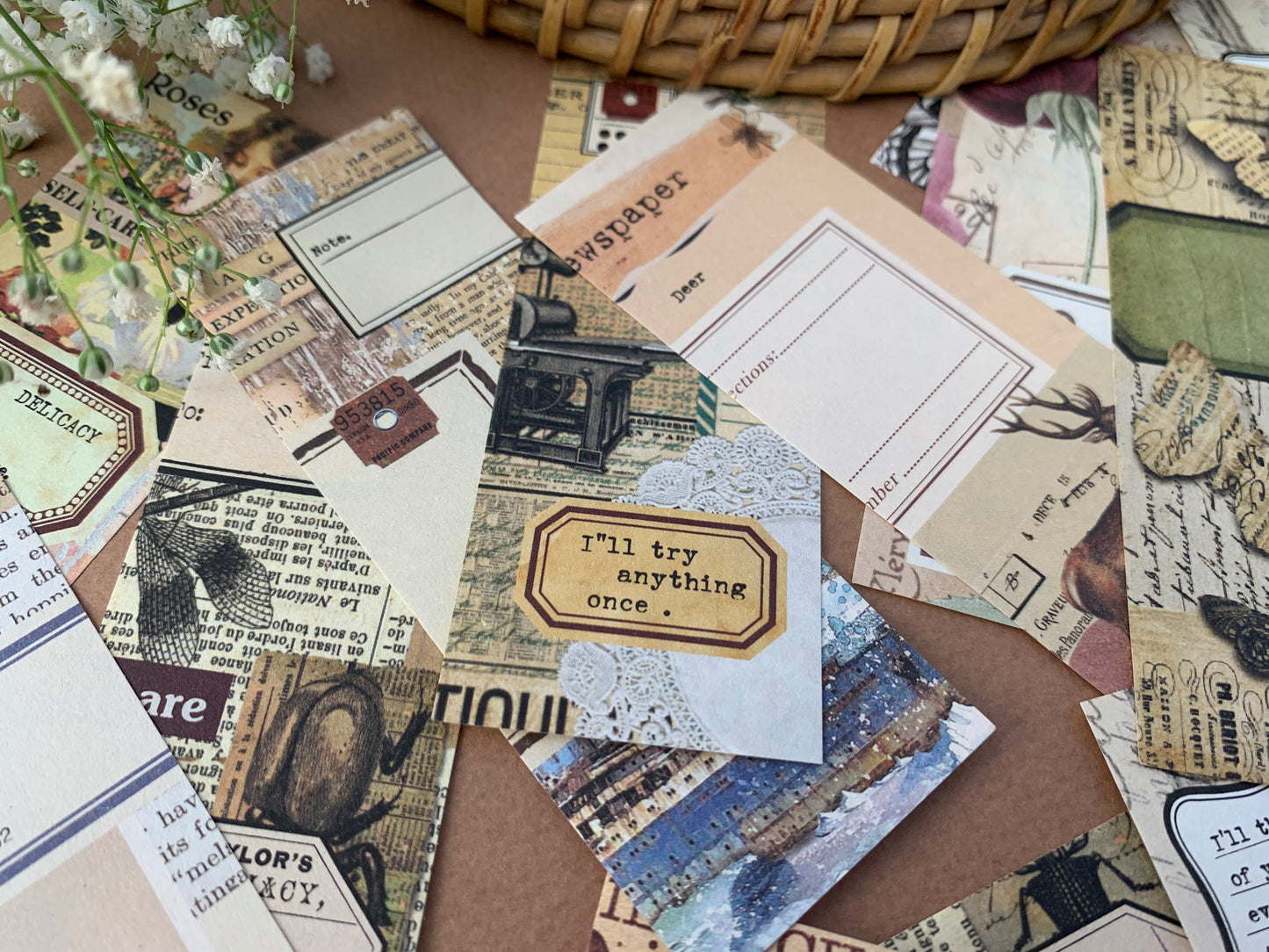 Vintage Note Paper Set