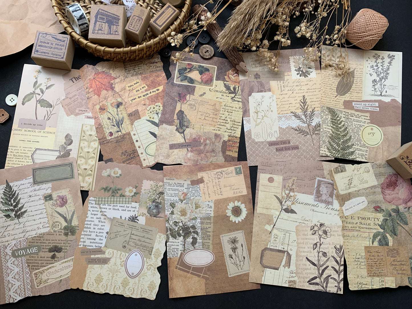 Aesthetic Vintage Paper Set