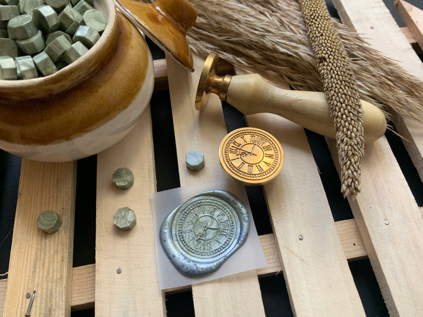 Wax Seal Stamp - Vintage Clock