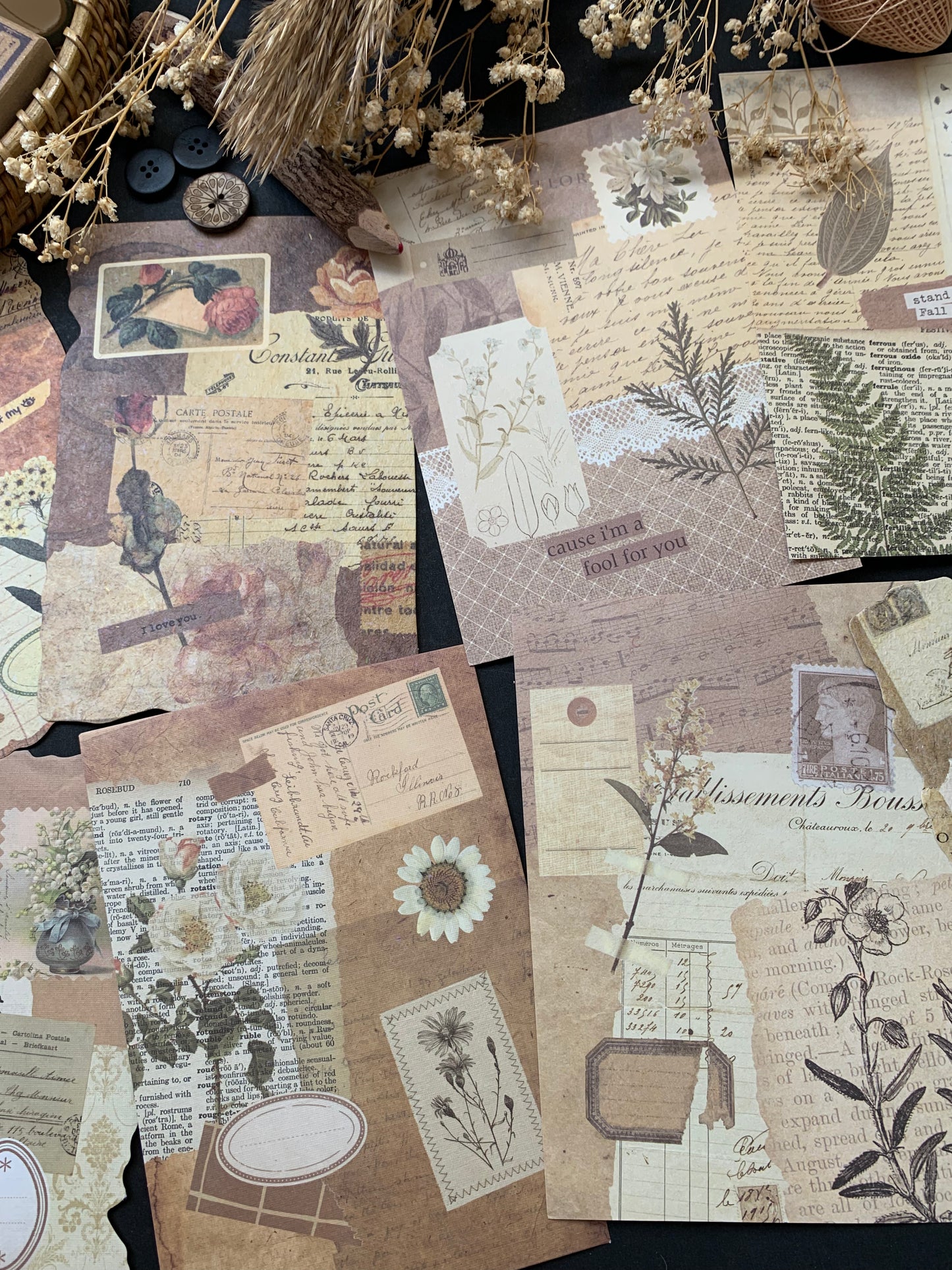 Aesthetic Vintage Paper Set