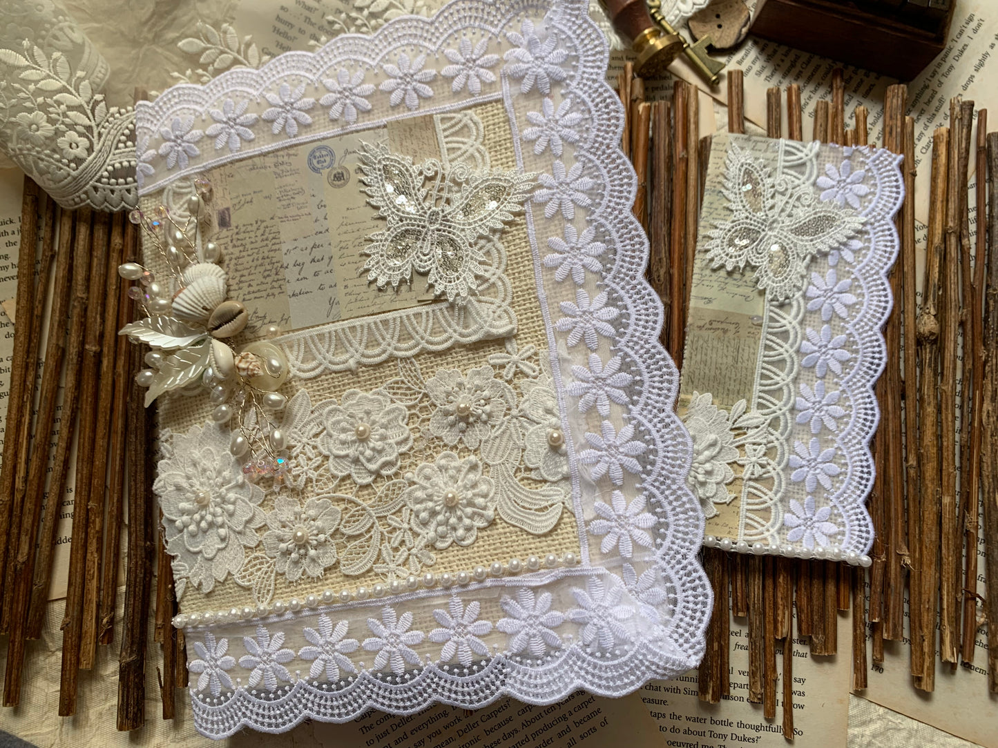 Lace Journal + Bookmark 1