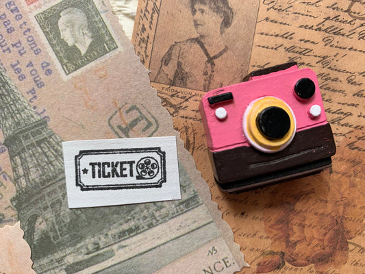 Camera Stamp - Pink