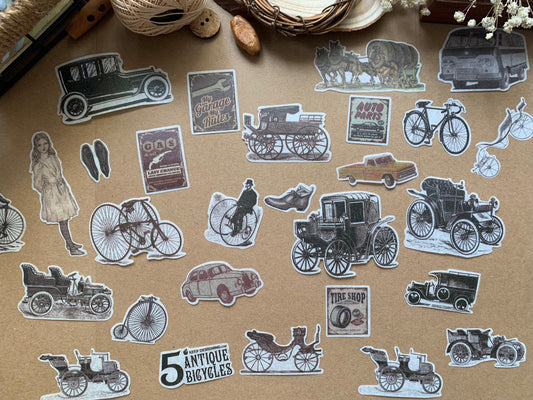 Nostalgic Sticker Set - Transport