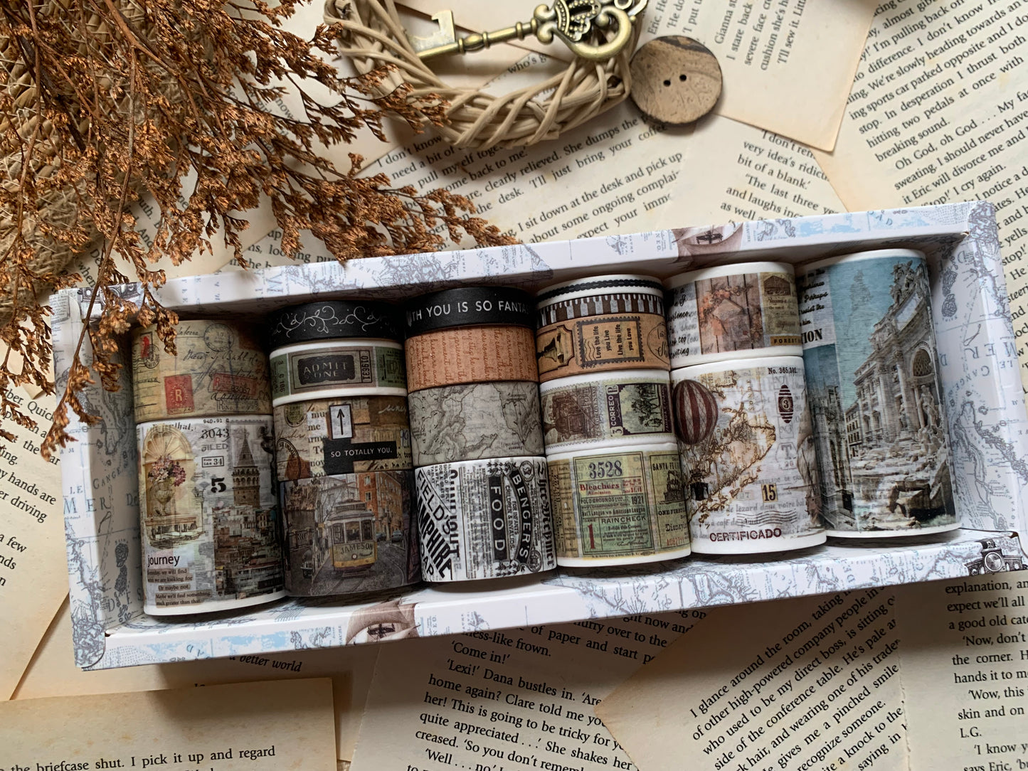 Travel Vintage Washi Tape Box