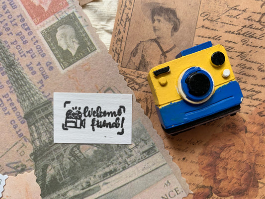 Camera Stamp - Yellow