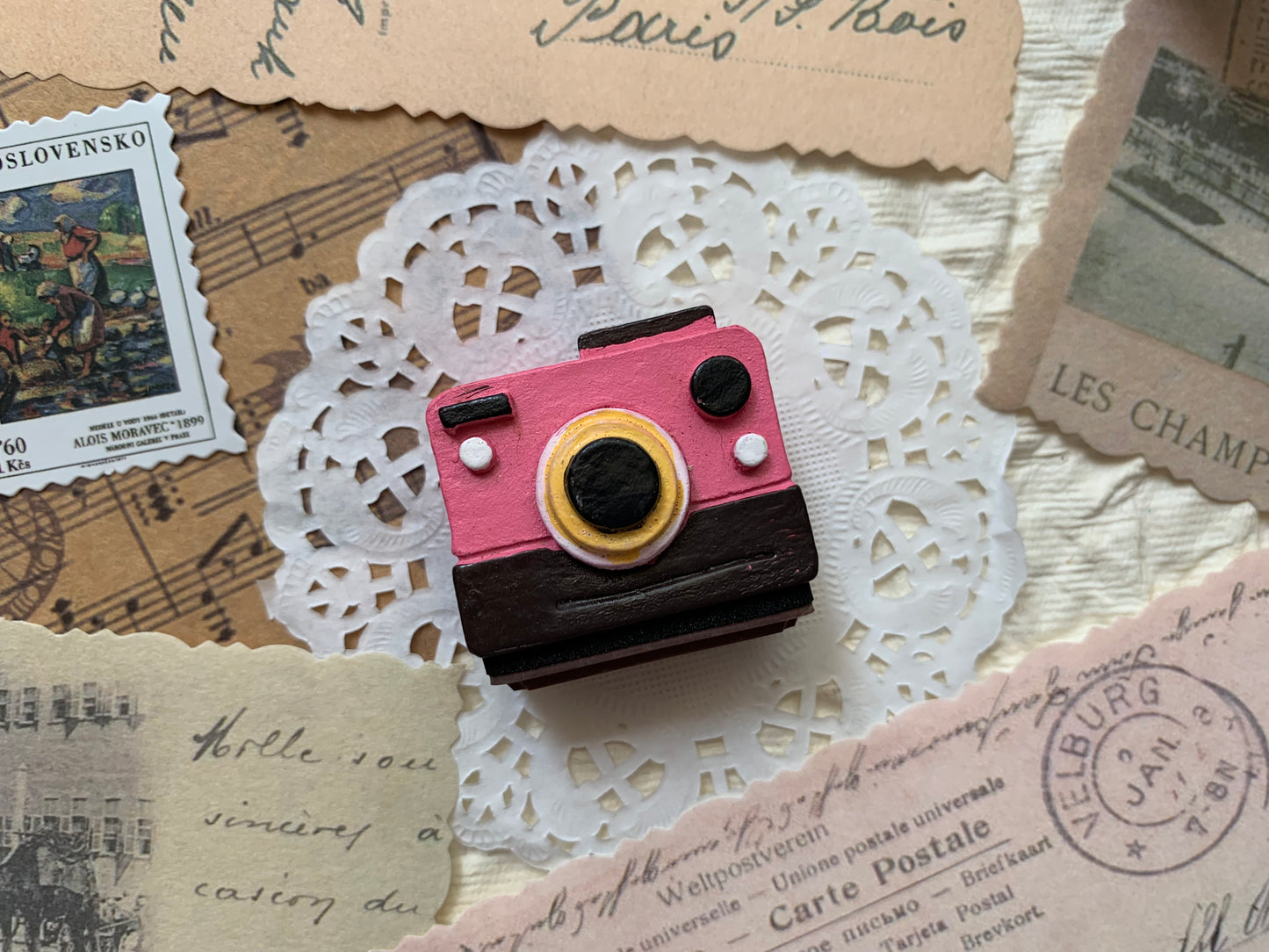 Camera Stamp - Pink