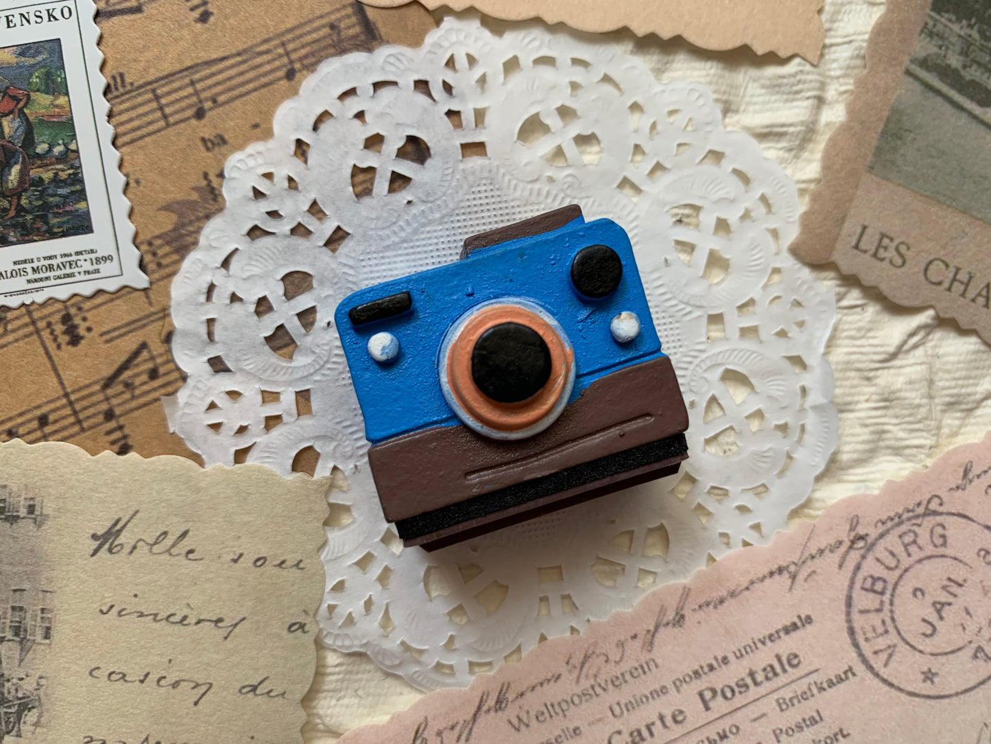 Camera Stamp - Blue