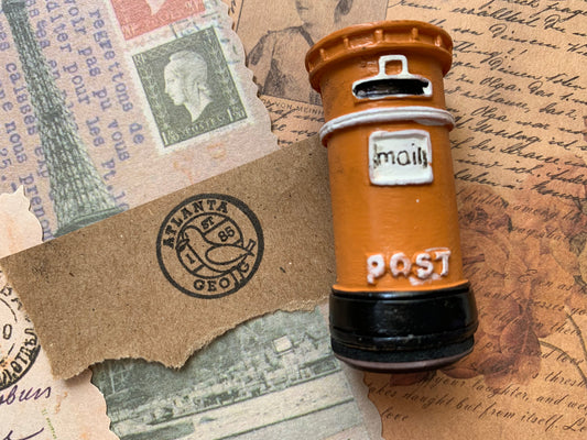 Mail Box Stamp - Orange