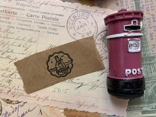 Mail Box Stamp - Pink