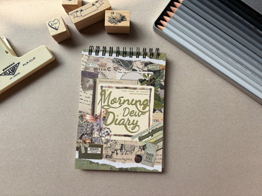 Spiral Vintage Booklet - Green