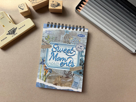 Spiral Vintage Booklet - Blue