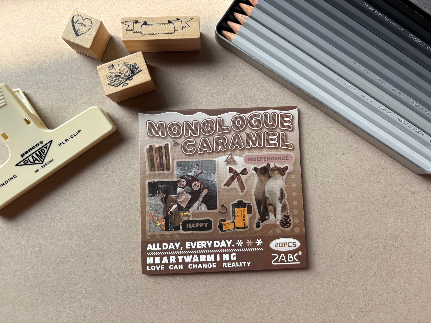 Cool Stickers Booklet - Brown