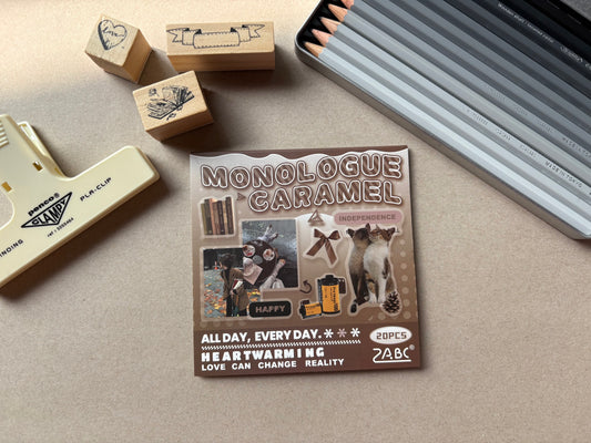 Cool Stickers Booklet - Brown