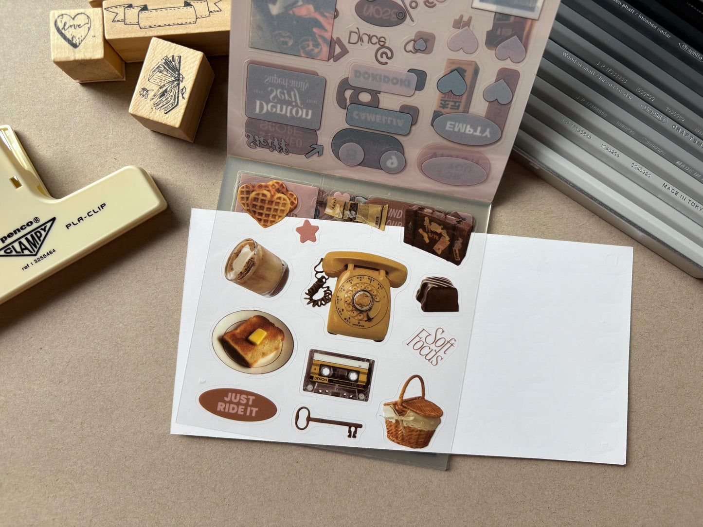 Cool Stickers Booklet - Brown