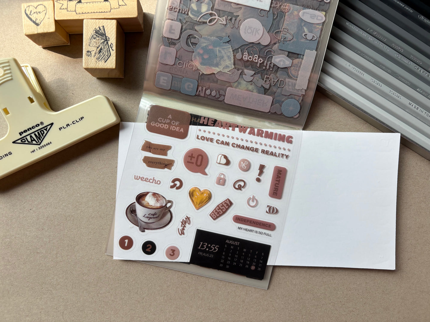 Cool Stickers Booklet - Brown