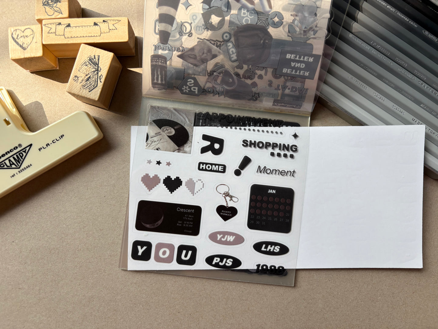 Cool Stickers Booklet - Black