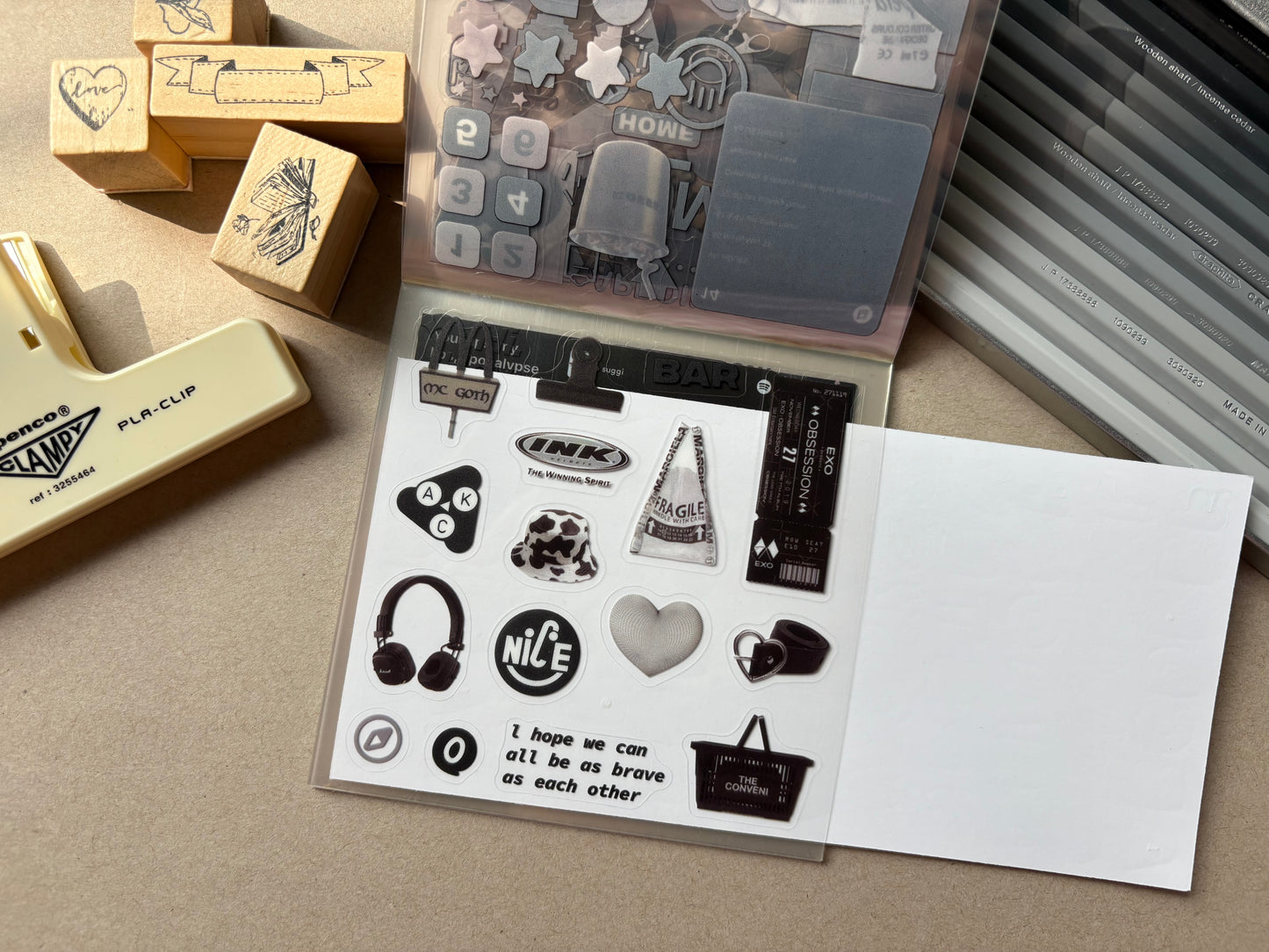 Cool Stickers Booklet - Black