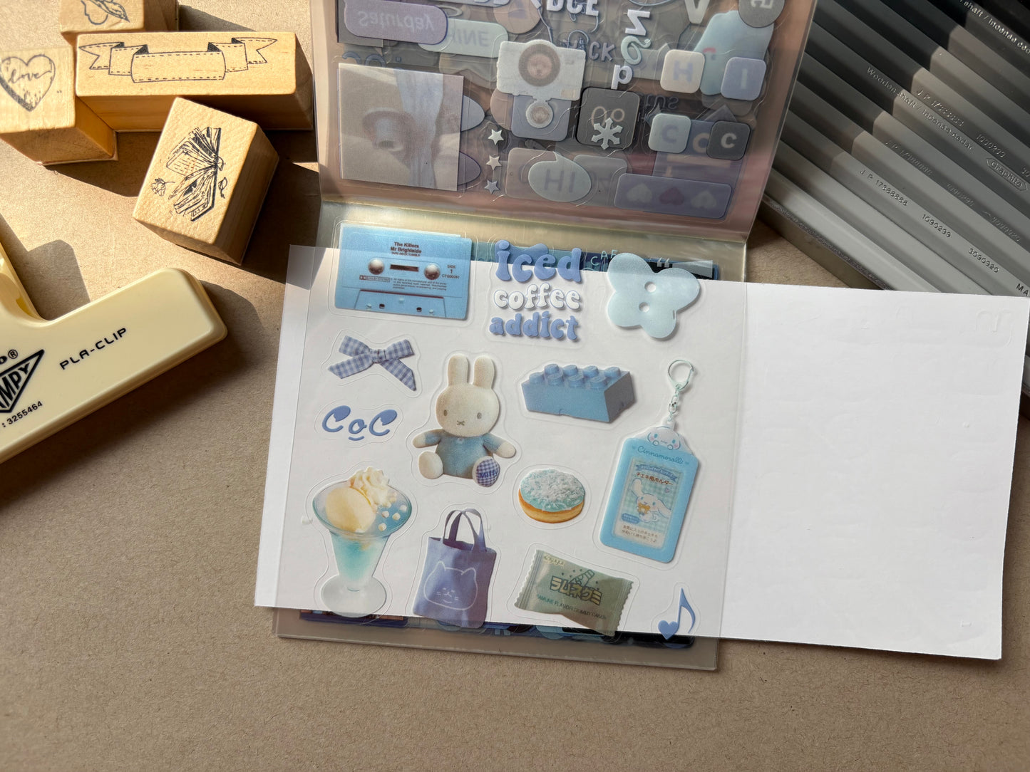 Cool Stickers Booklet - Blue