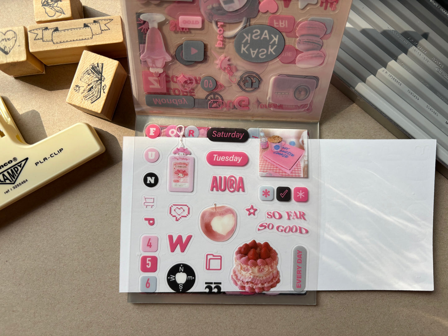 Cool Stickers Booklet - Pink