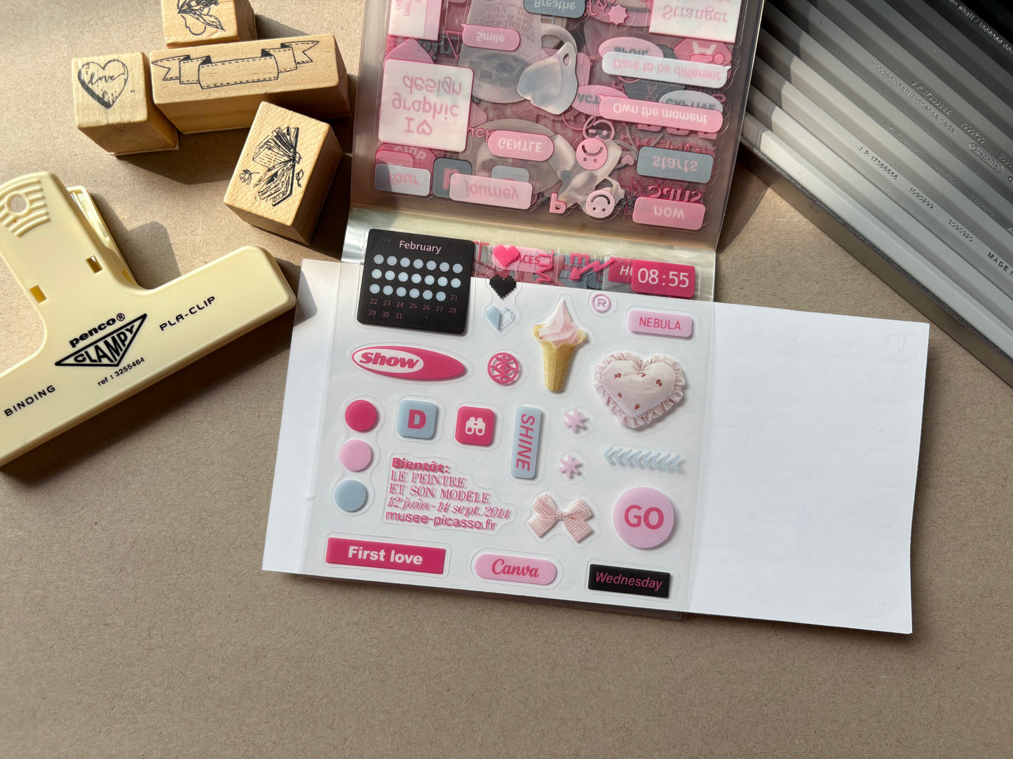 Cool Stickers Booklet - Pink