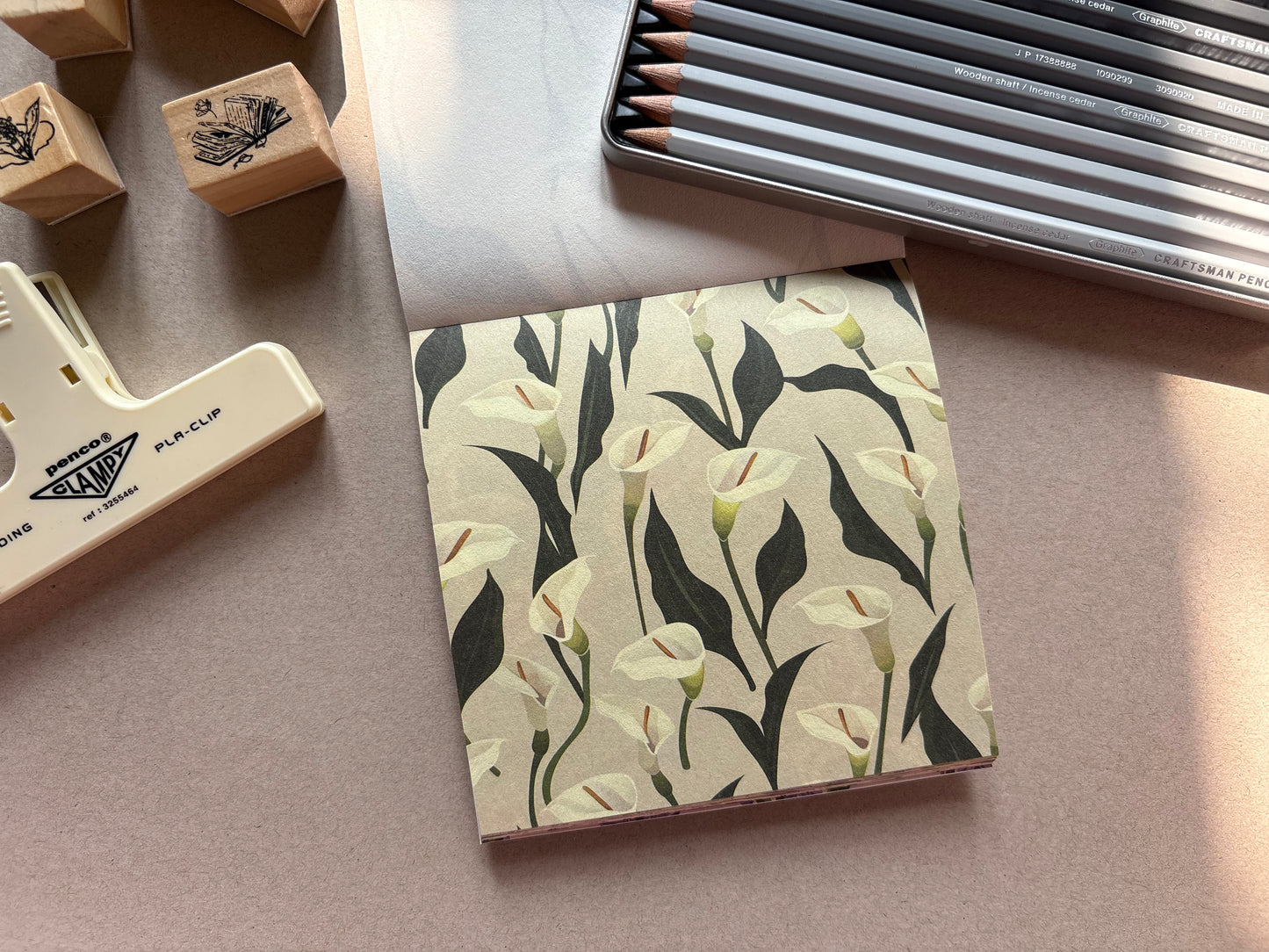 Floral Prints Booklet - Green