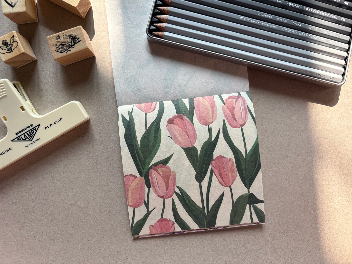 Floral Prints Booklet - Green