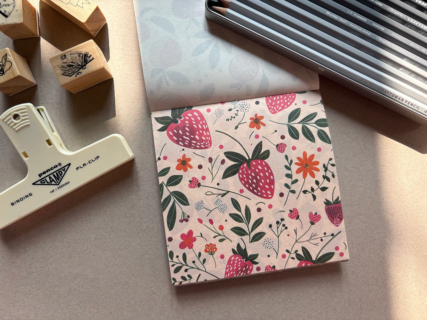 Floral Prints Booklet - Blue