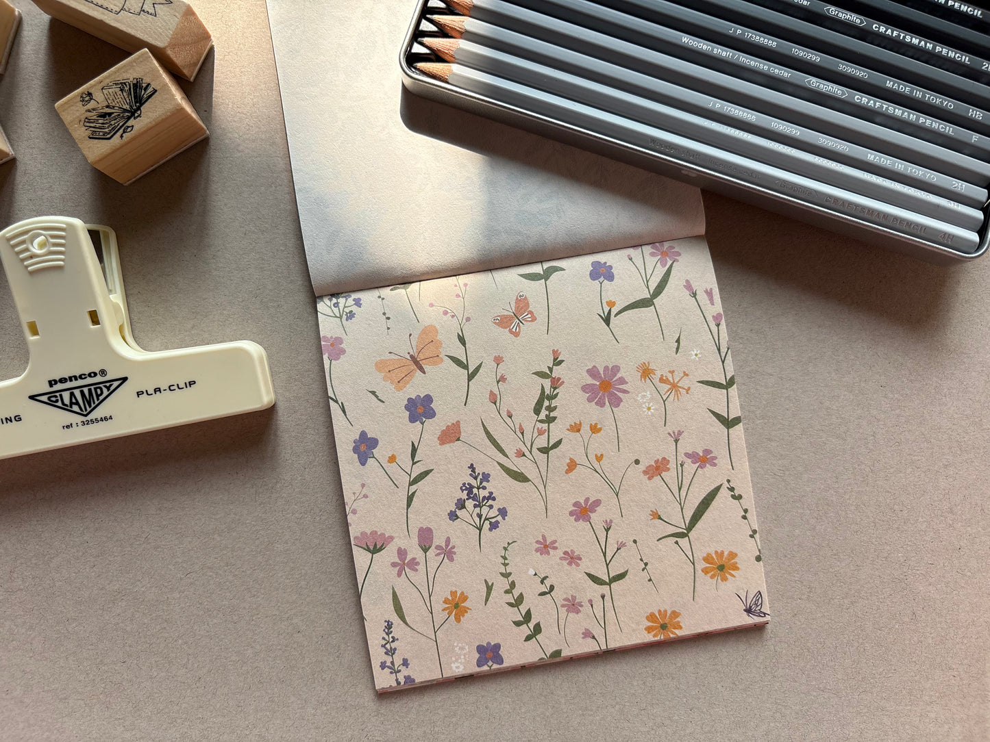 Floral Prints Booklet - Purple