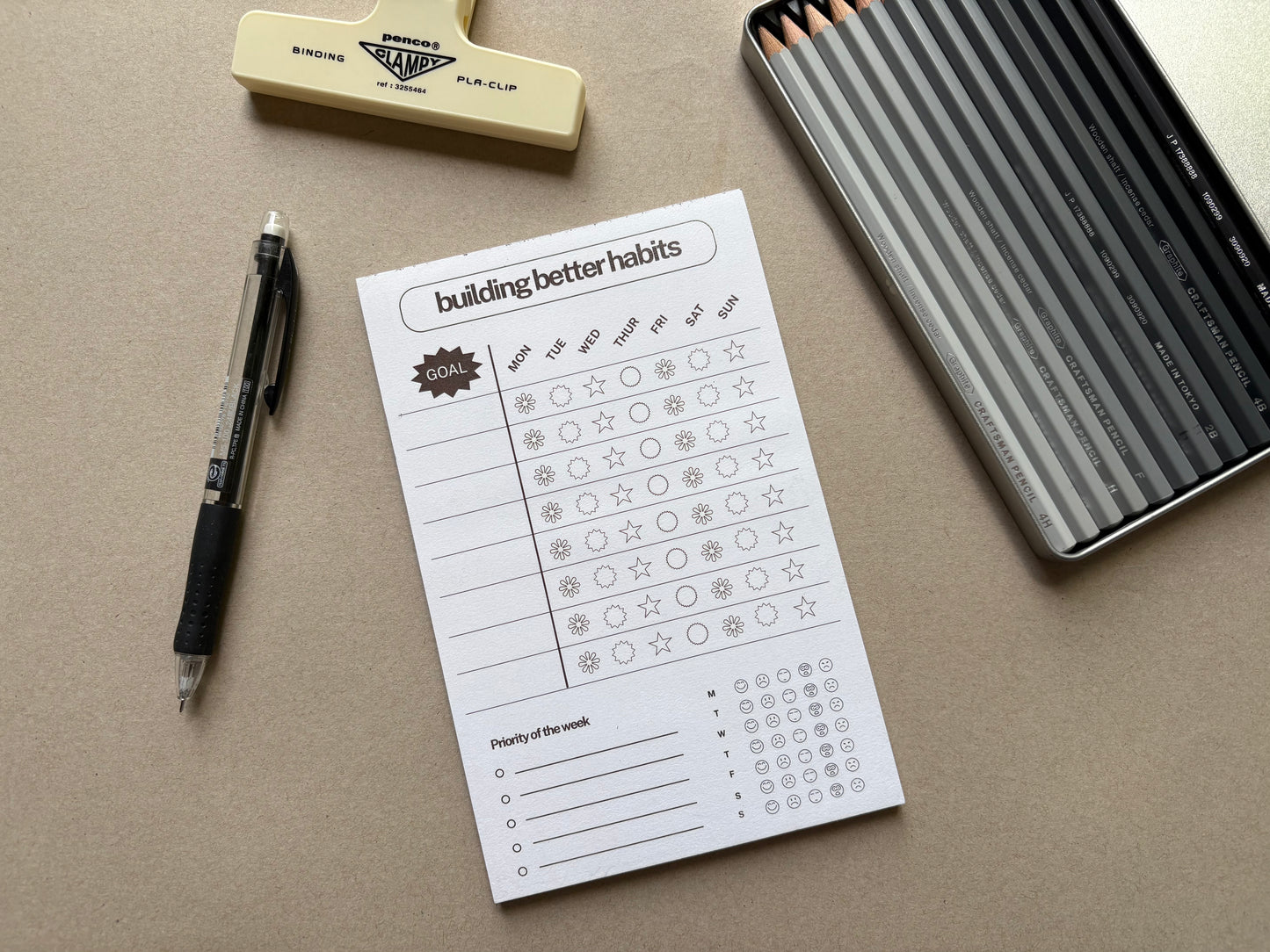 Habit Tracking Notepad