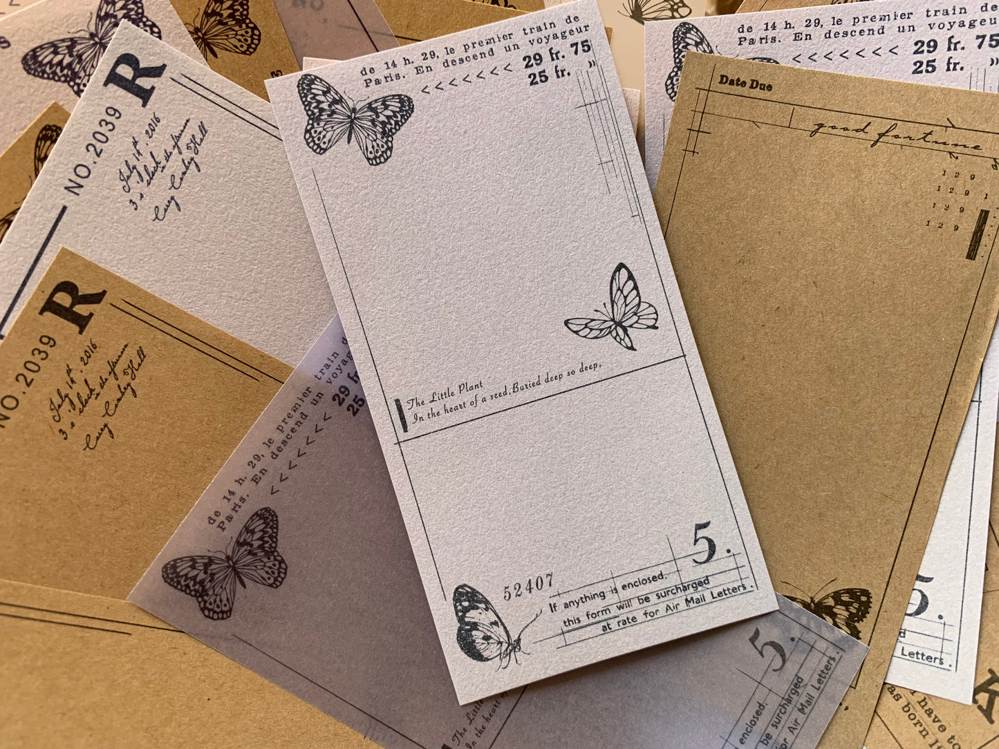 Vellum + Kraft Paper Set - Butterfly