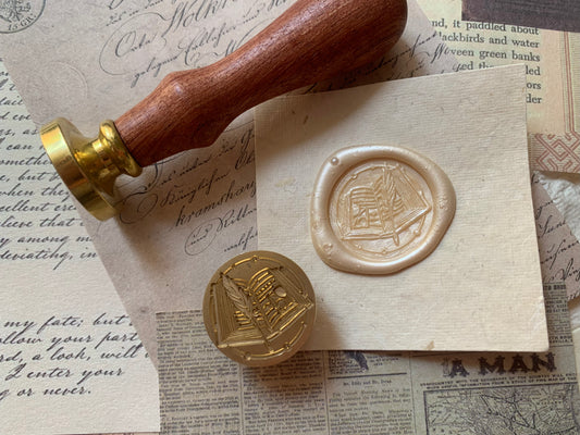 Wax Seal Stamp/Kit - Vintage Book