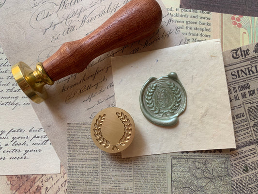 Wax Seal Stamp/Kit - Wreath