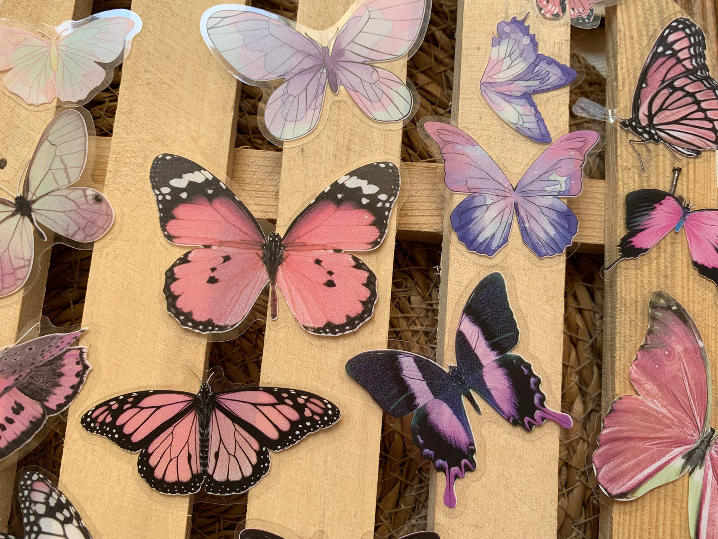 Butterfly Sticker Set - Pink