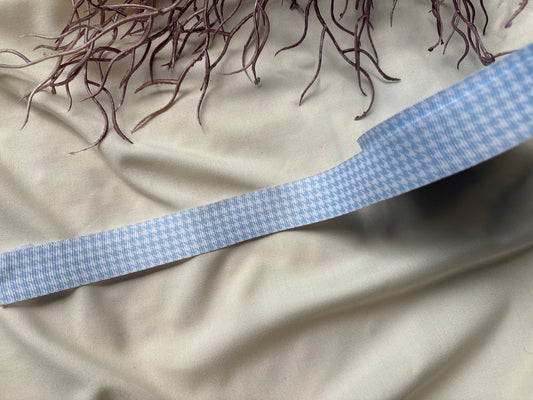 Wavy Gingham Lace - Blue