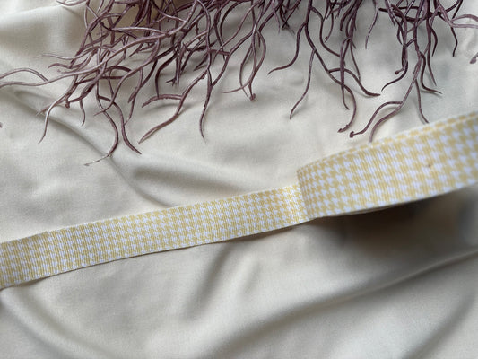 Wavy Gingham Lace - Yellow