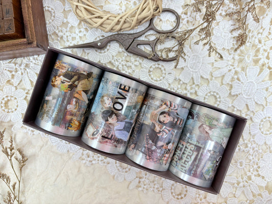Girl with Written Washi Tape Set