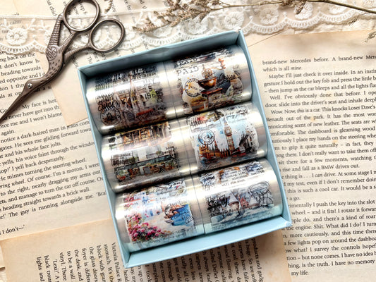 Travel Sticker Washi Tape Set