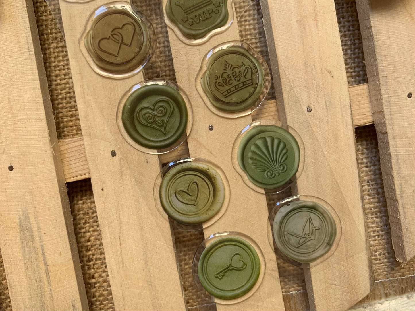 Seal Stamp Stickers - Green