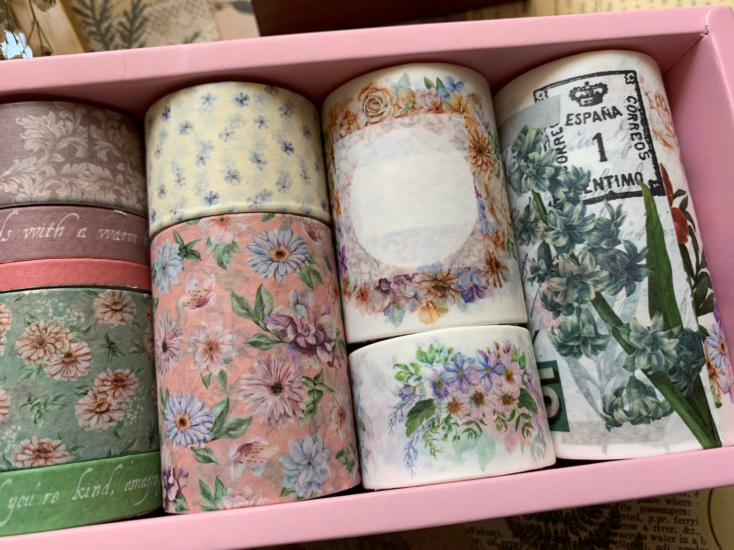 Floral Washi Tape Box