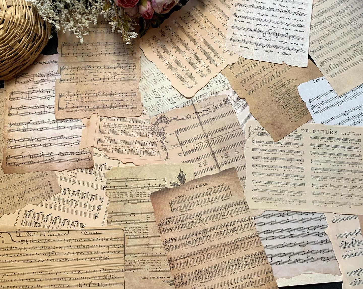 Vintage Musical Paper Set