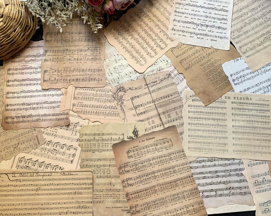 Vintage Musical Paper Set