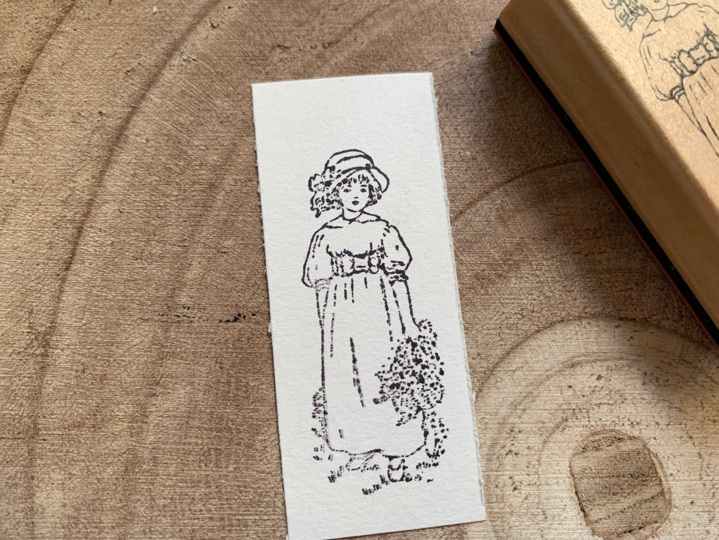 Wooden Stamp - Girl
