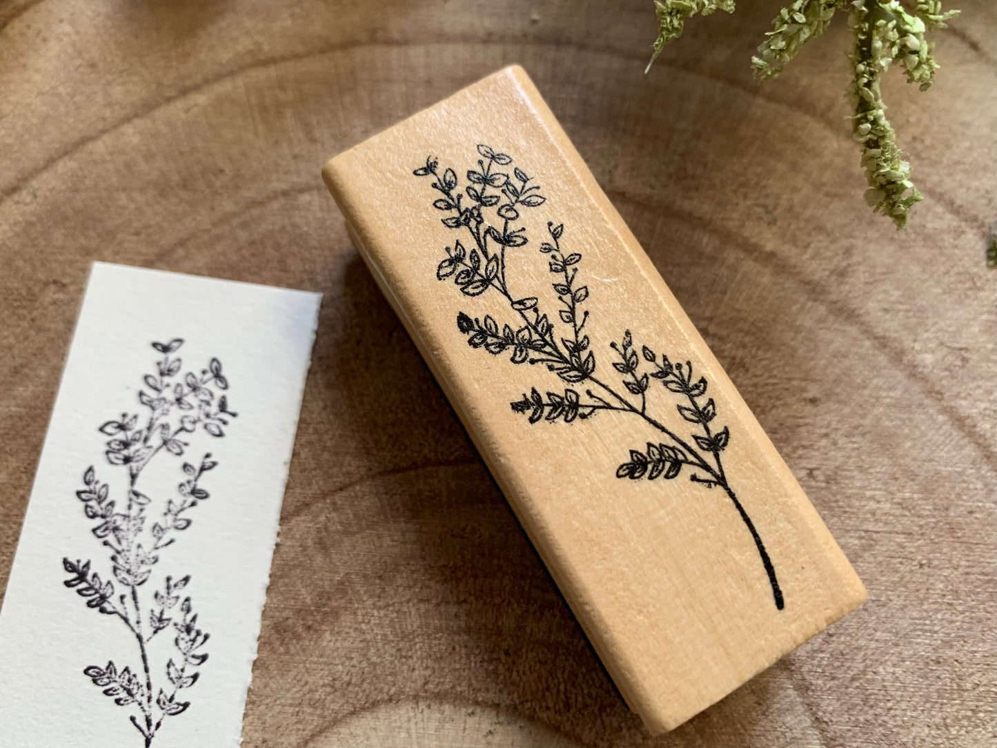 Wooden Stamp - Botanical 3