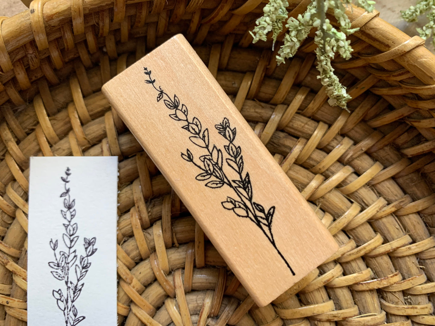 Wooden Stamp - Botanical 1