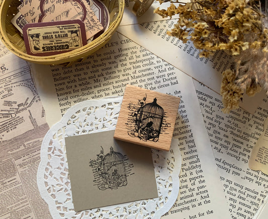 Cage Wooden Stamp