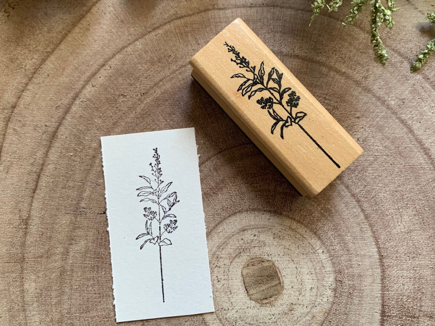 Wooden Stamp - Botanical 2